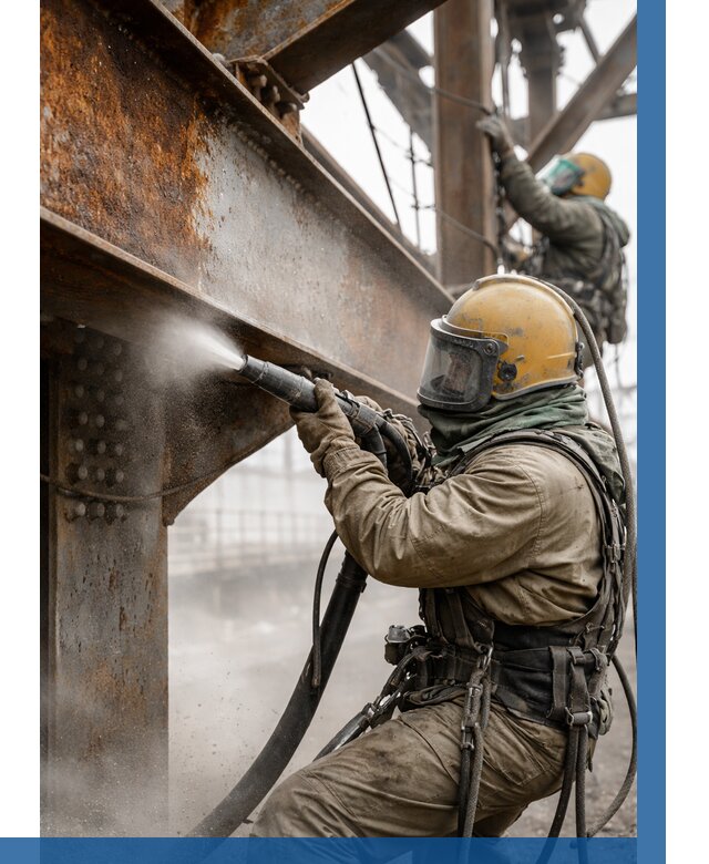 Пескоструйная очистка металлоконструкций в Кулебаках по 618 р.  ВЫСОТНИК-Клб