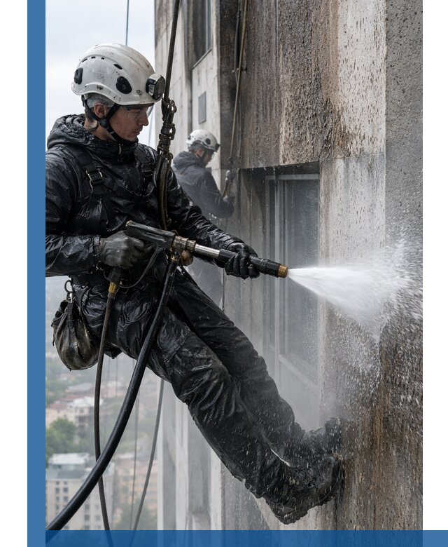 Гидроструйная очистка фасадов и конструкций в Кулебаках