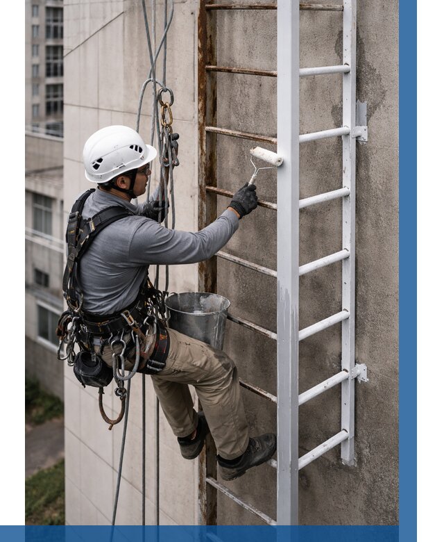 Покраска пожарных лестниц в Кулебаках от 4638 р. | ВЫСОТНИК-Клб