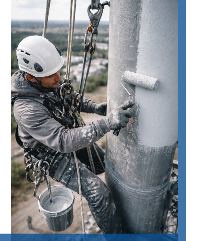 Покраска мачт связи под ключ в Кулебаках от 876 р. | ВЫСОТНИК-Клб