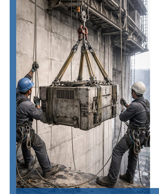 Такелажные работы на высоте, подъем и монтаж грузов в Кулебаках