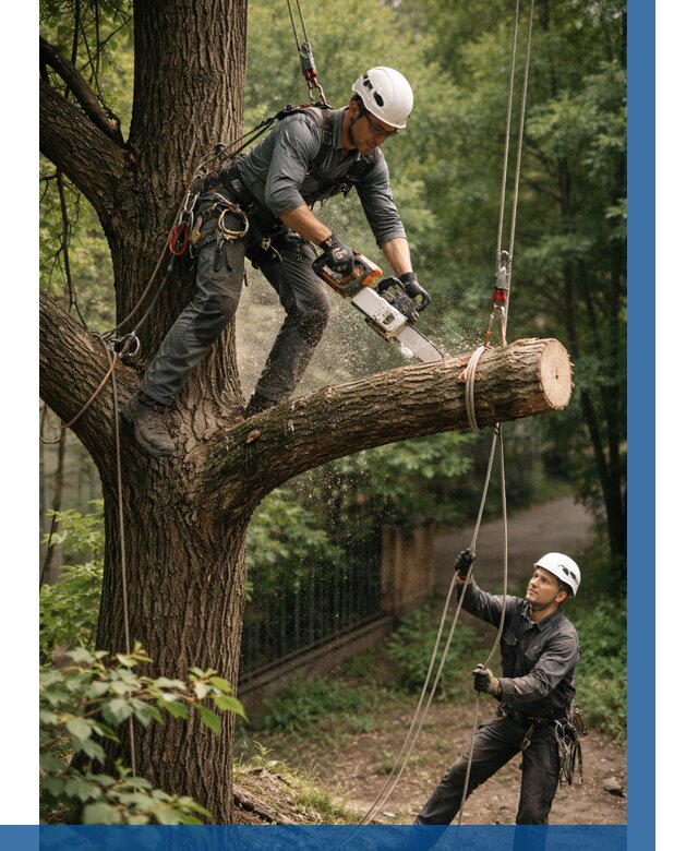 Спил деревьев альпинистами в Кулебаках от 8245 р. | ВЫСОТНИК-Клб