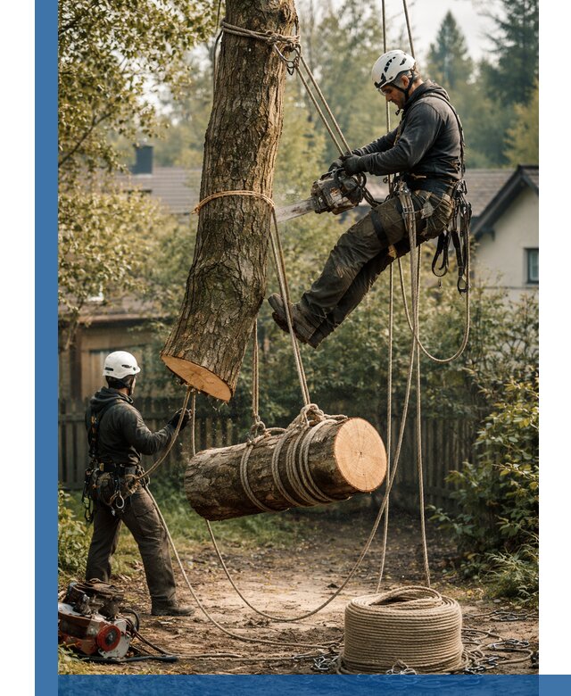 Валка деревьев частями в Кулебаках, безопасно и аккуратно