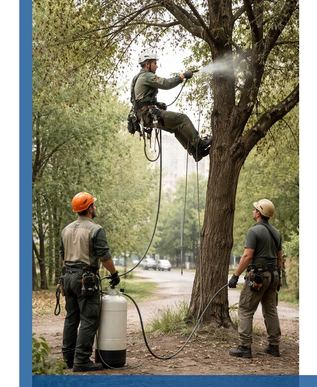 Обработка деревьев от вредителей в Кулебаках профессиональная защита