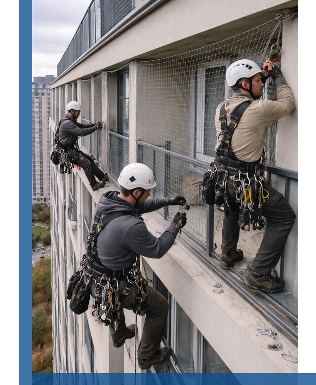 Профессиональный монтаж защитной сетки от птиц в Кулебаках